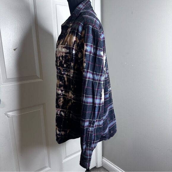 Soft flannel custom bleached shirt women’s medium - Picture 5 of 12